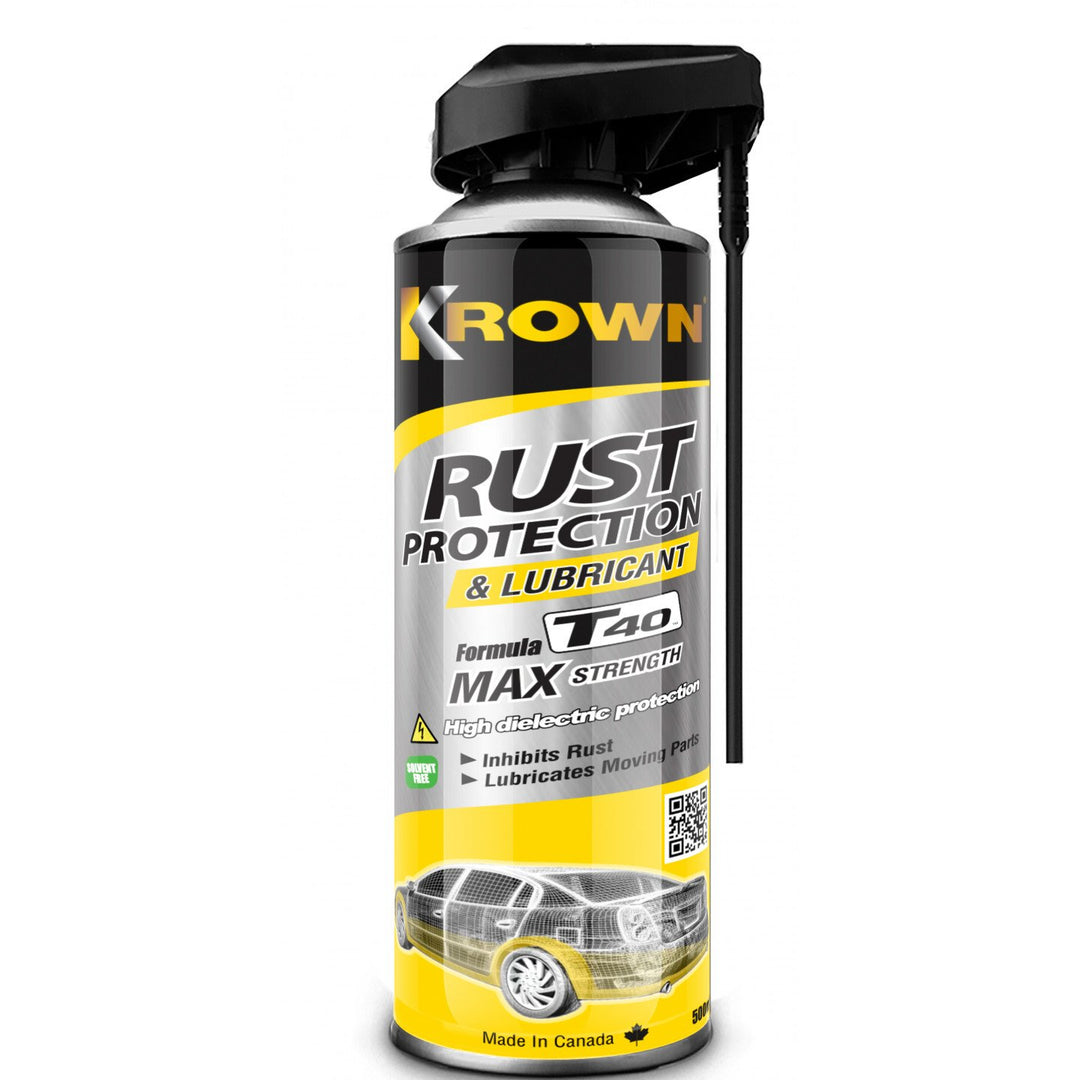 KROWN T40 (RUST PROTECTION) ANTIKOROZINĖ DANGA (500 ml.) – Krown